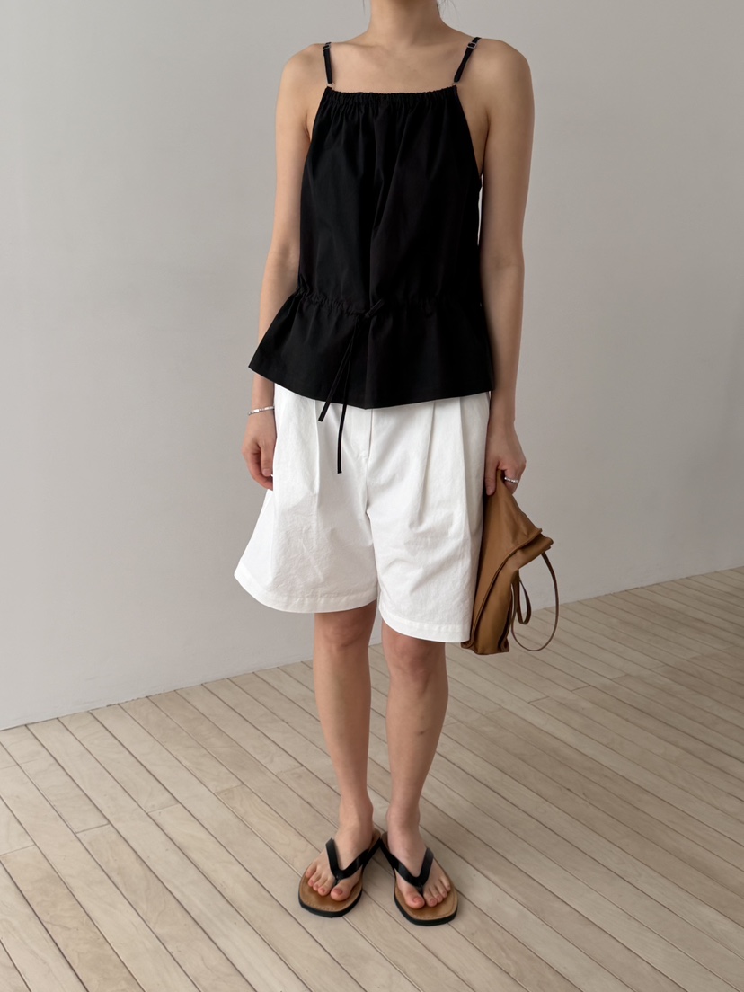 REGULARLY/PLACOR韓國東大門直郵女裝新款推薦吊帶背心棉質褶皺REGULARLY/PLACOR吊帶/背心