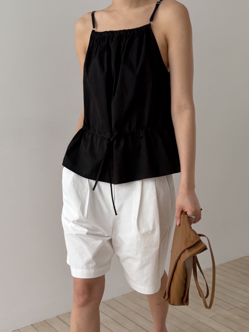 REGULARLY/PLACOR韓國東大門直郵女裝新款推薦吊帶背心棉質褶皺REGULARLY/PLACOR吊帶/背心