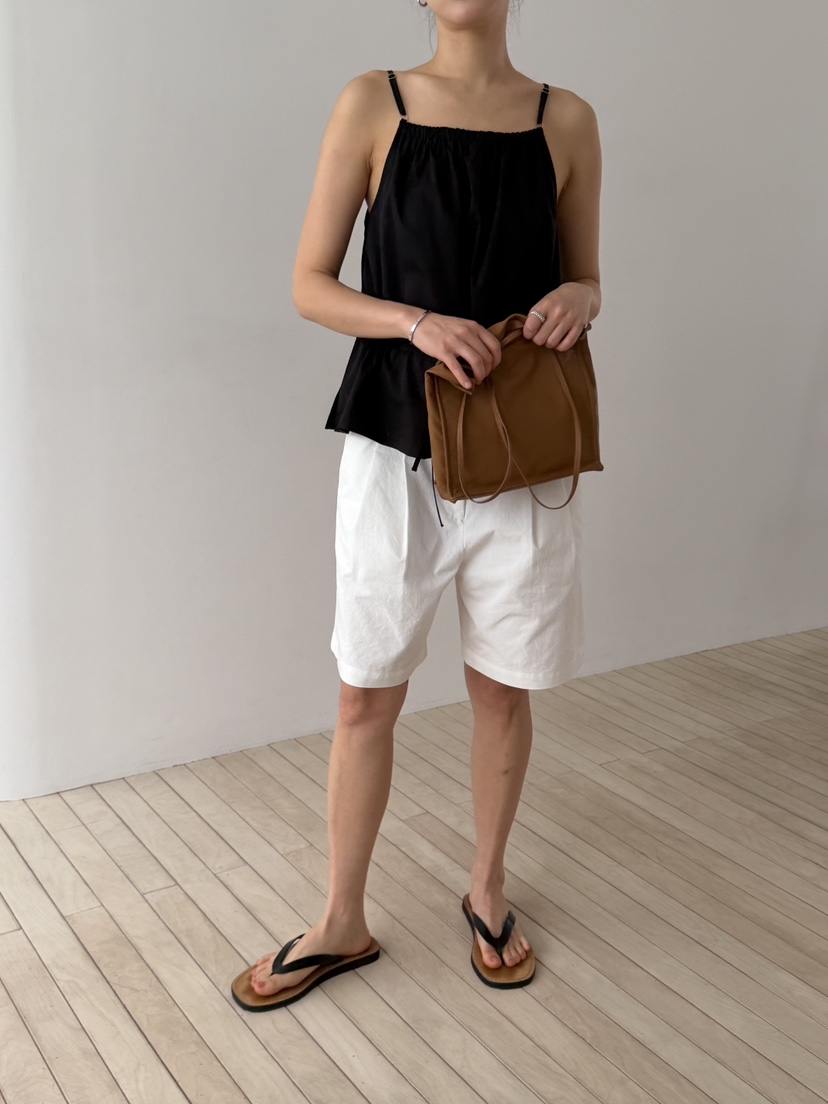 REGULARLY/PLACOR韓國東大門直郵女裝新款推薦吊帶背心棉質褶皺REGULARLY/PLACOR吊帶/背心