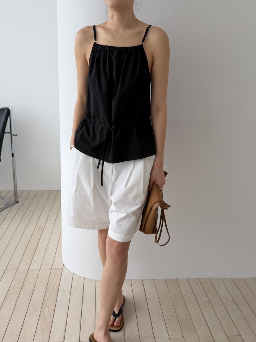 REGULARLY/PLACOR韓國東大門直郵女裝新款推薦吊帶背心棉質褶皺REGULARLY/PLACOR吊帶/背心