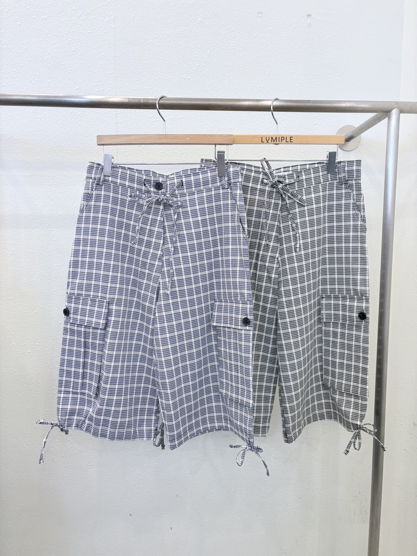 LUMIPLE東大門實拍韓國女裝新款職業26夏季人氣時尚短褲格紋LUMIPLE短褲