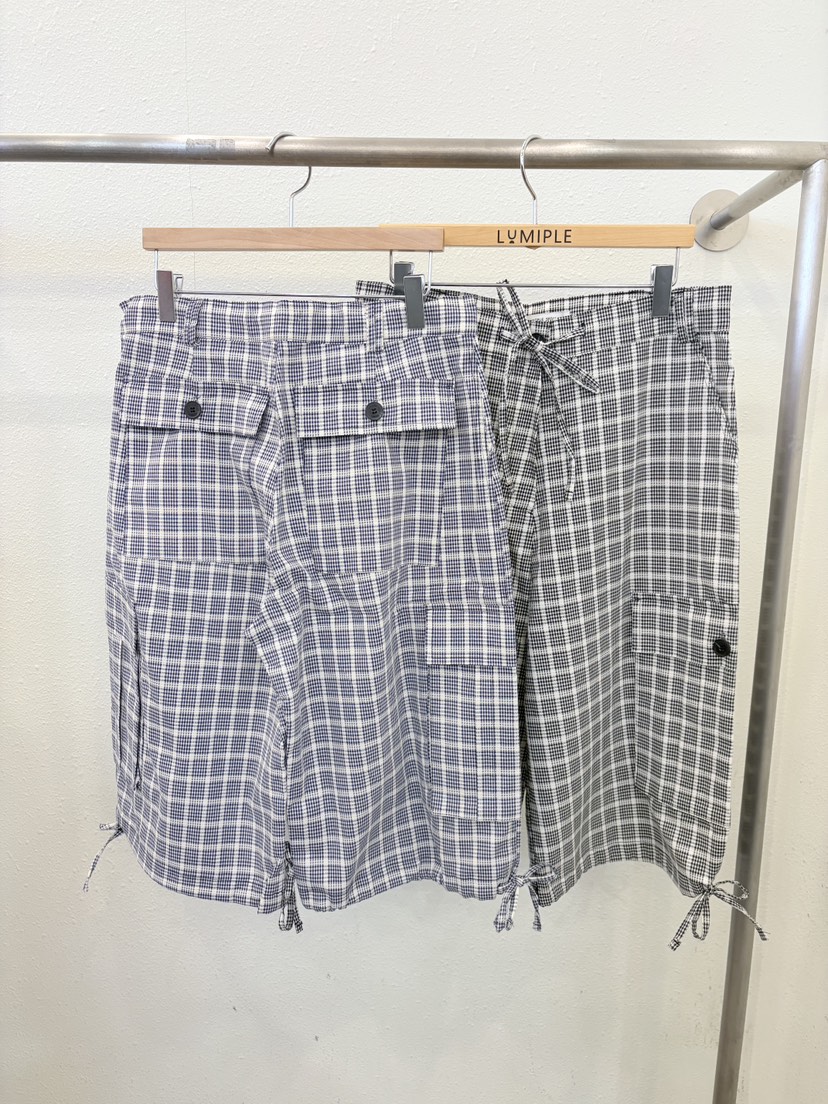 LUMIPLE東大門實拍韓國女裝新款職業26夏季人氣時尚短褲格紋LUMIPLE短褲