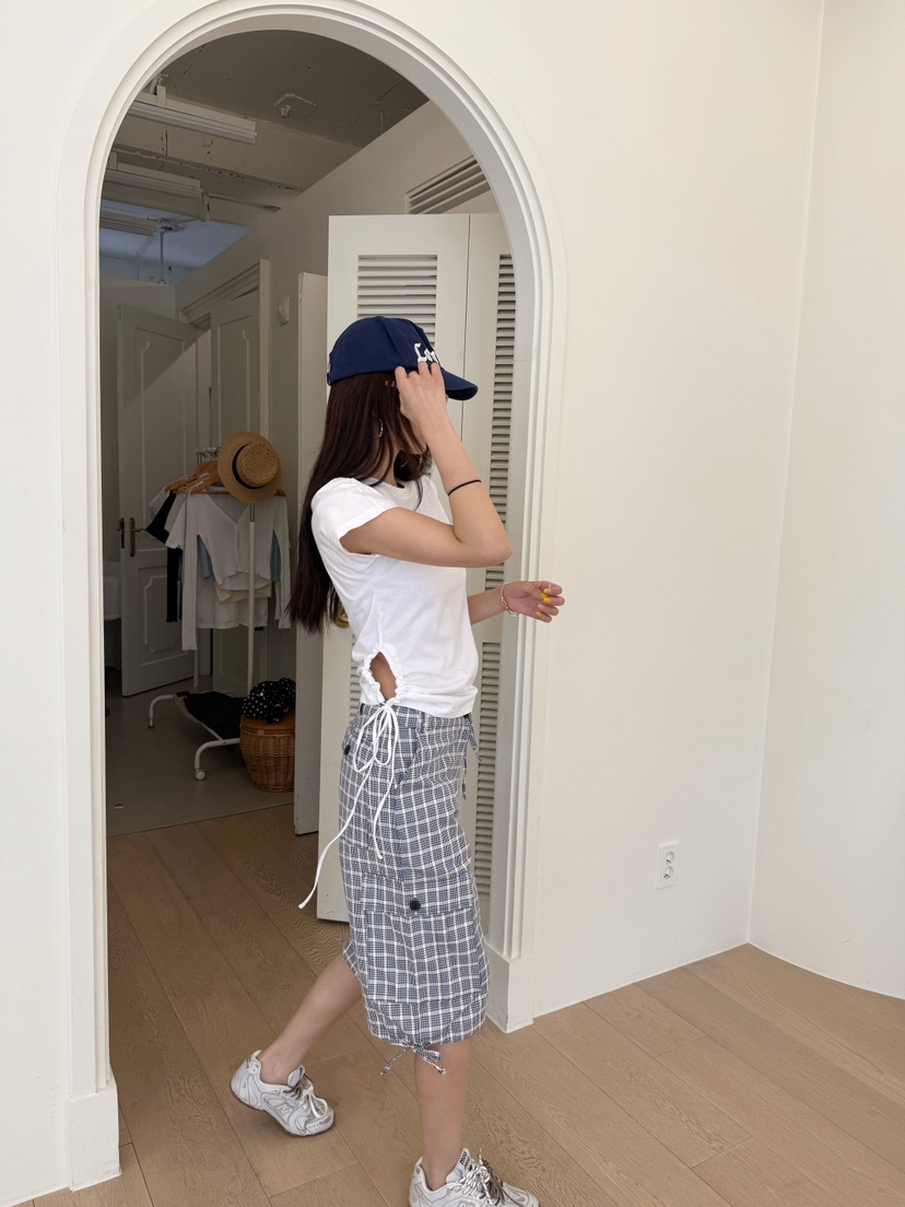 LUMIPLE東大門實拍韓國女裝新款職業26夏季人氣時尚短褲格紋LUMIPLE短褲