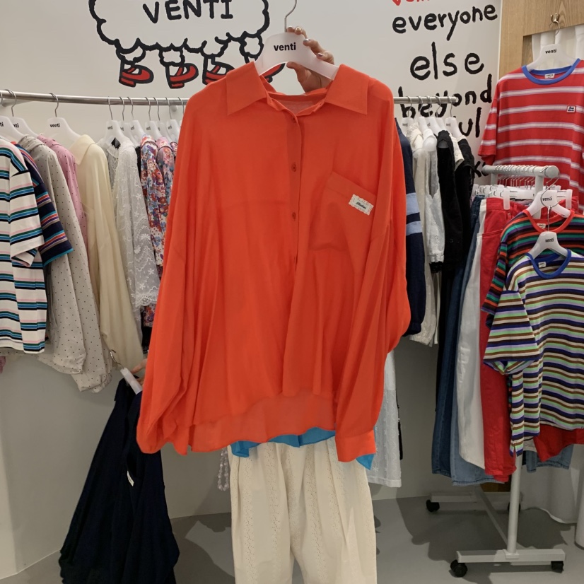 VENTI韓國東大門代購女裝新款職業26春夏26夏季襯衫蕾絲衫柔軟VENTI襯衫/蕾絲衫圖色2