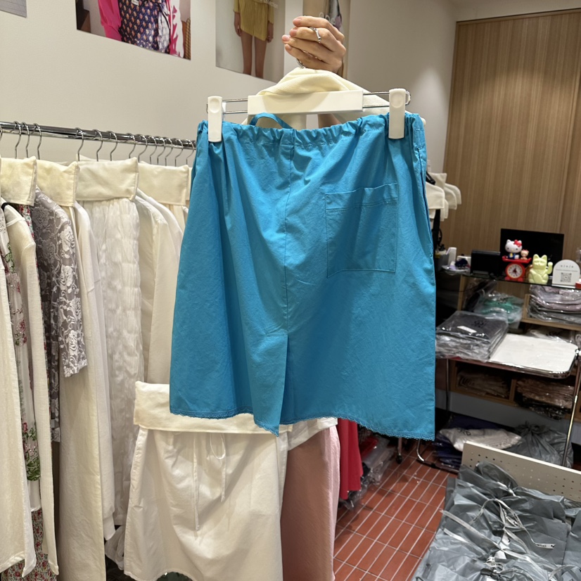 EEE東大門實拍韓國女裝新款休閑熱賣時尚職業26春夏短裙蕾絲棉EEE短裙