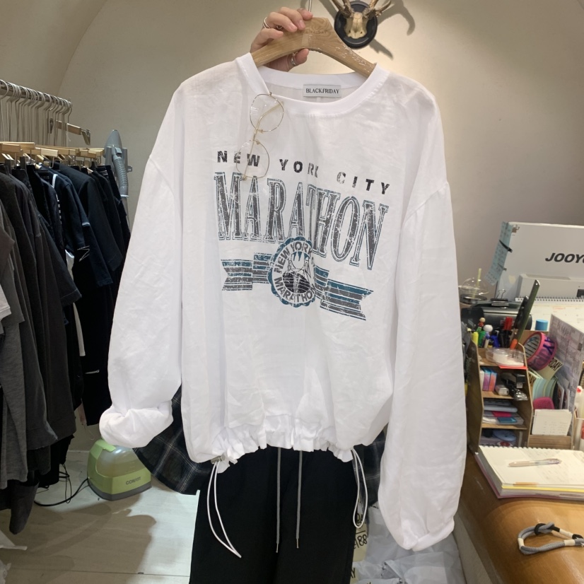 BLACKFRIDAY韓國東大門代購女裝新款職業休閑推薦長袖T恤BLACK FRIDAY長袖T恤圖色3