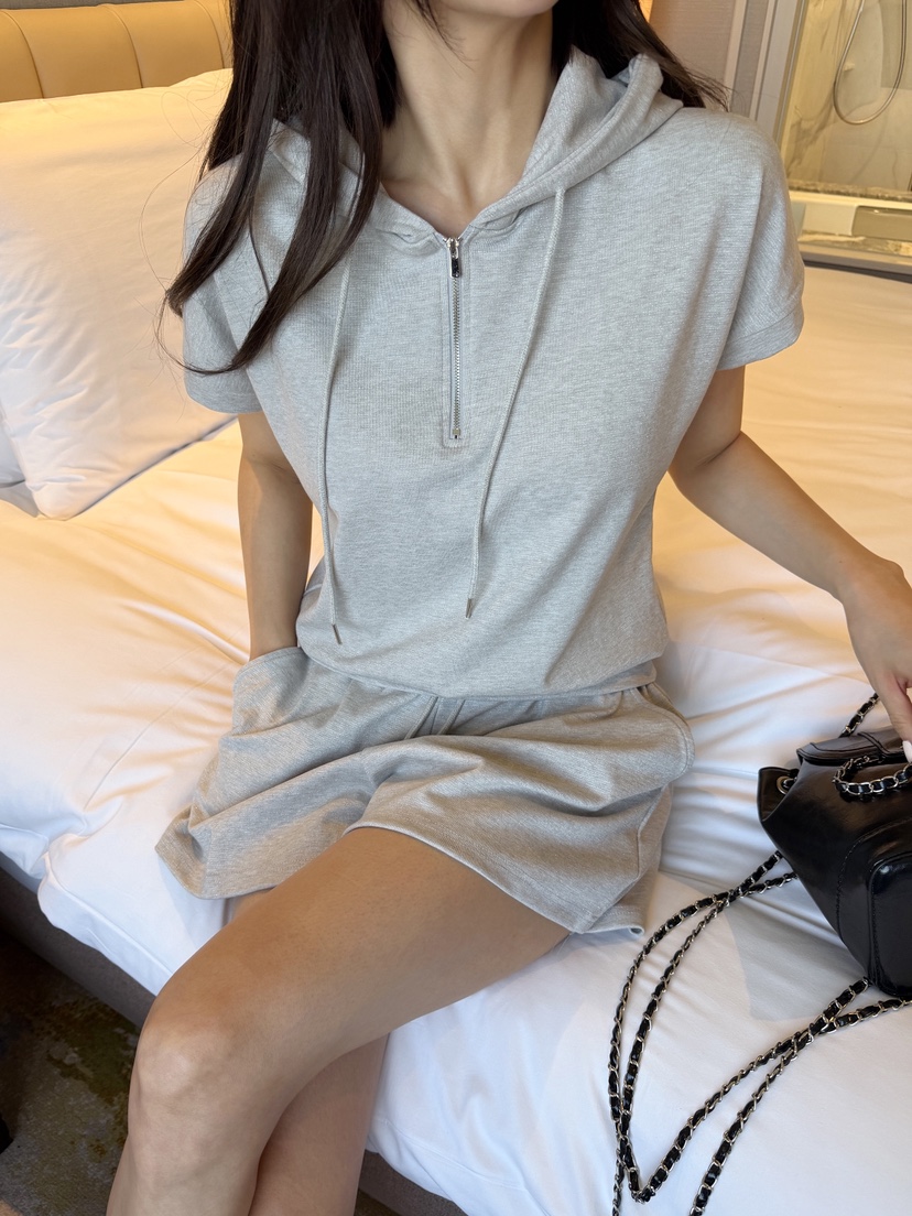 CLOTH東大門實拍韓國女裝新款熱賣26春夏26夏季時尚套裝連帽CLOTH套裝