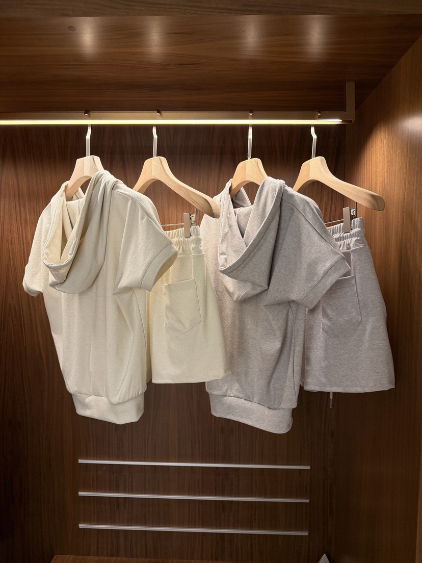 CLOTH東大門實拍韓國女裝新款熱賣26春夏26夏季時尚套裝連帽CLOTH套裝