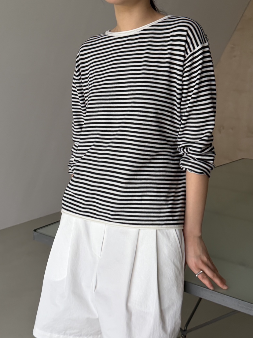 REGULARLY/PLACOR韓國東大門代購女士新款推薦長袖T恤條紋REGULARLY/PLACOR長袖T恤