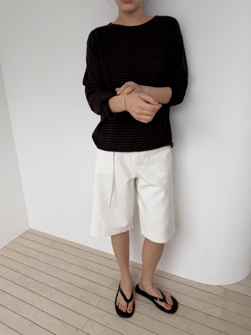 REGULARLY/PLACOR韓國東大門代購女士新款推薦長袖T恤條紋REGULARLY/PLACOR長袖T恤