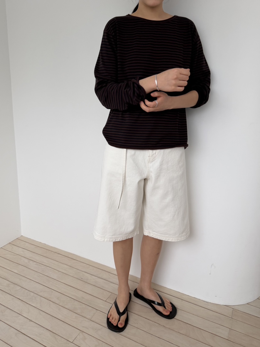 REGULARLY/PLACOR韓國東大門代購女士新款推薦長袖T恤條紋REGULARLY/PLACOR長袖T恤