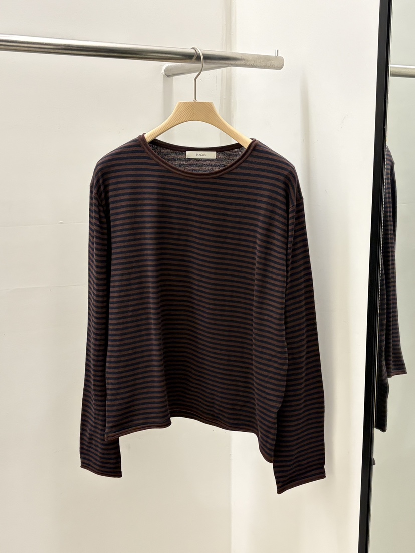 REGULARLY/PLACOR韓國東大門代購女士新款推薦長袖T恤條紋REGULARLY/PLACOR長袖T恤圖色2