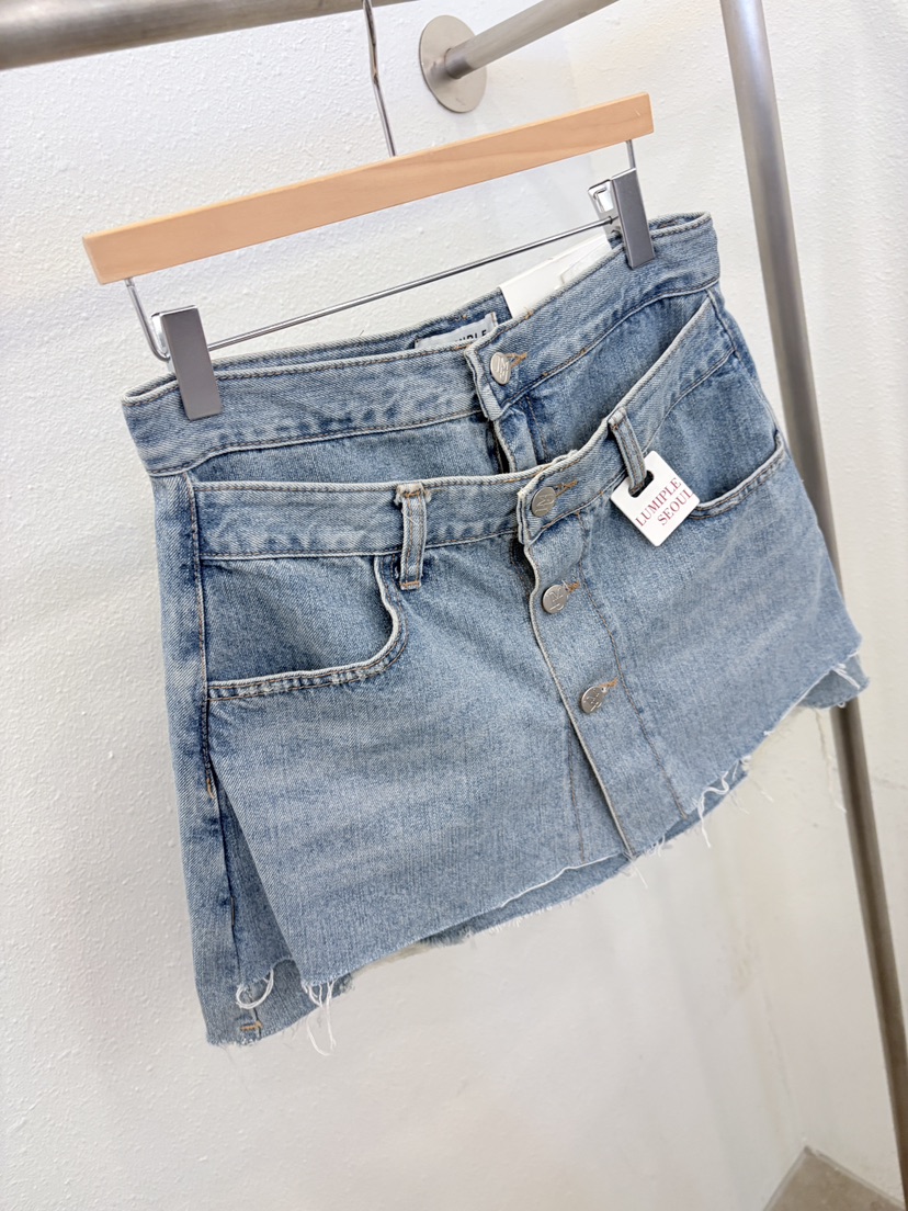 LUMIPLE韓國直郵實拍女士新款26春夏時尚休閑26夏季職業短裙LUMIPLE短裙