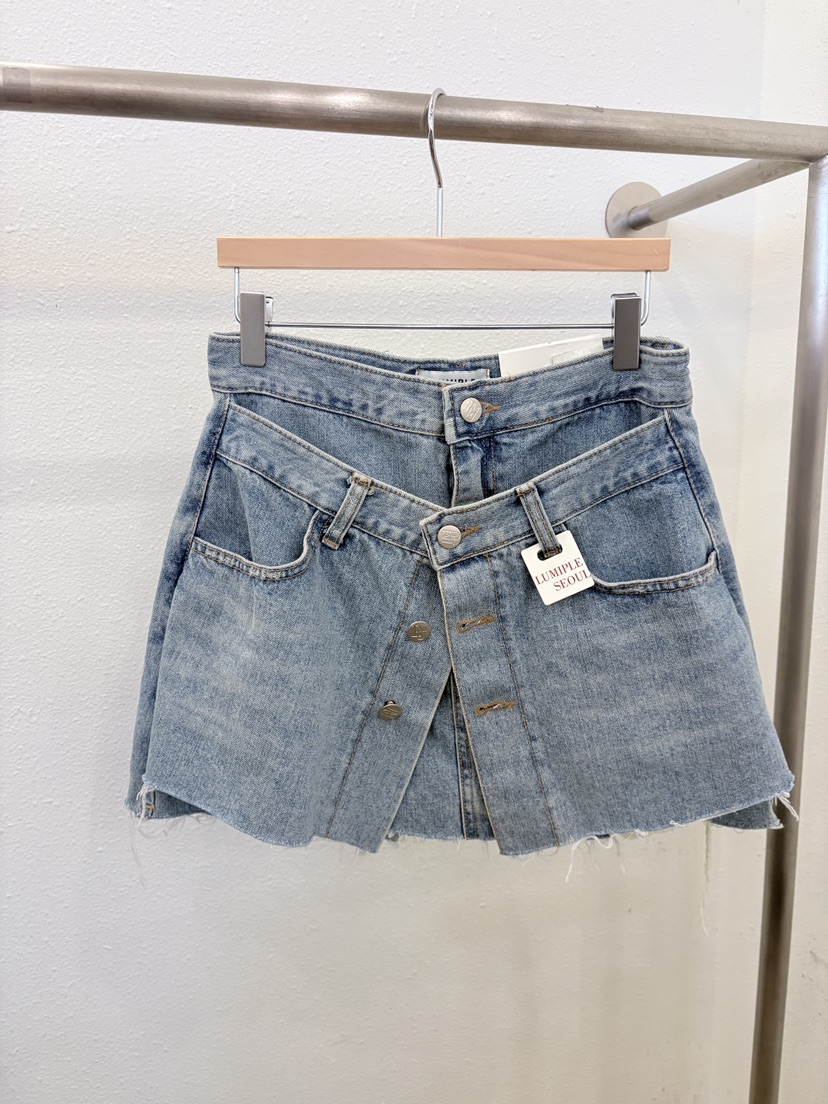 LUMIPLE韓國直郵實拍女士新款26春夏時尚休閑26夏季職業短裙LUMIPLE短裙圖色1