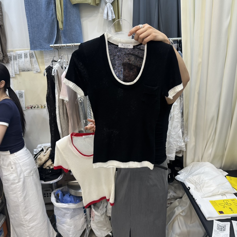 BILLION-L東大門實拍韓國女士新款推薦熱賣時尚針織衫口袋BILLION-L針織衫圖色3