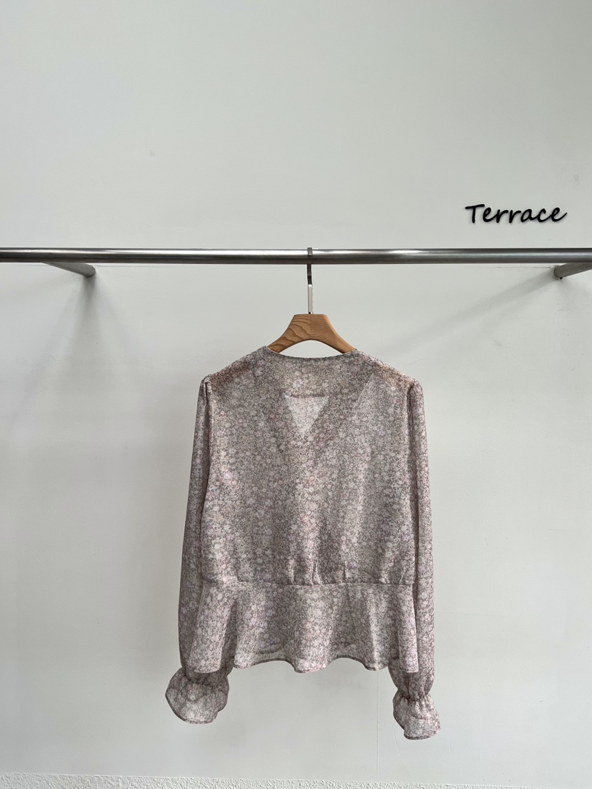 TERRACE東大門實拍韓國女士新品休閑職業時尚熱賣襯衫蕾絲衫TERRACE襯衫/蕾絲衫