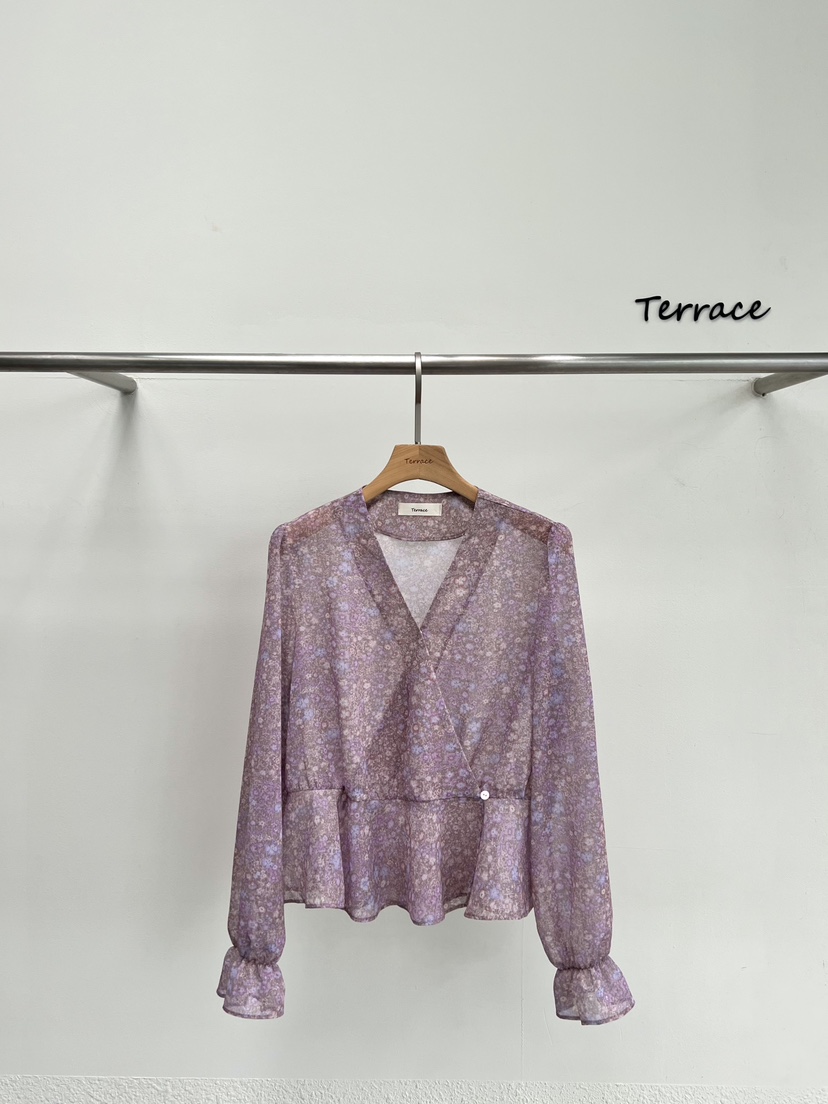 TERRACE東大門實拍韓國女士新品休閑職業時尚熱賣襯衫蕾絲衫TERRACE襯衫/蕾絲衫圖色2