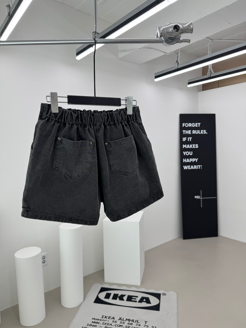 RED-A韓國代購女士新款26夏季職業休閑人氣26春夏短褲豬皮RED-A短褲