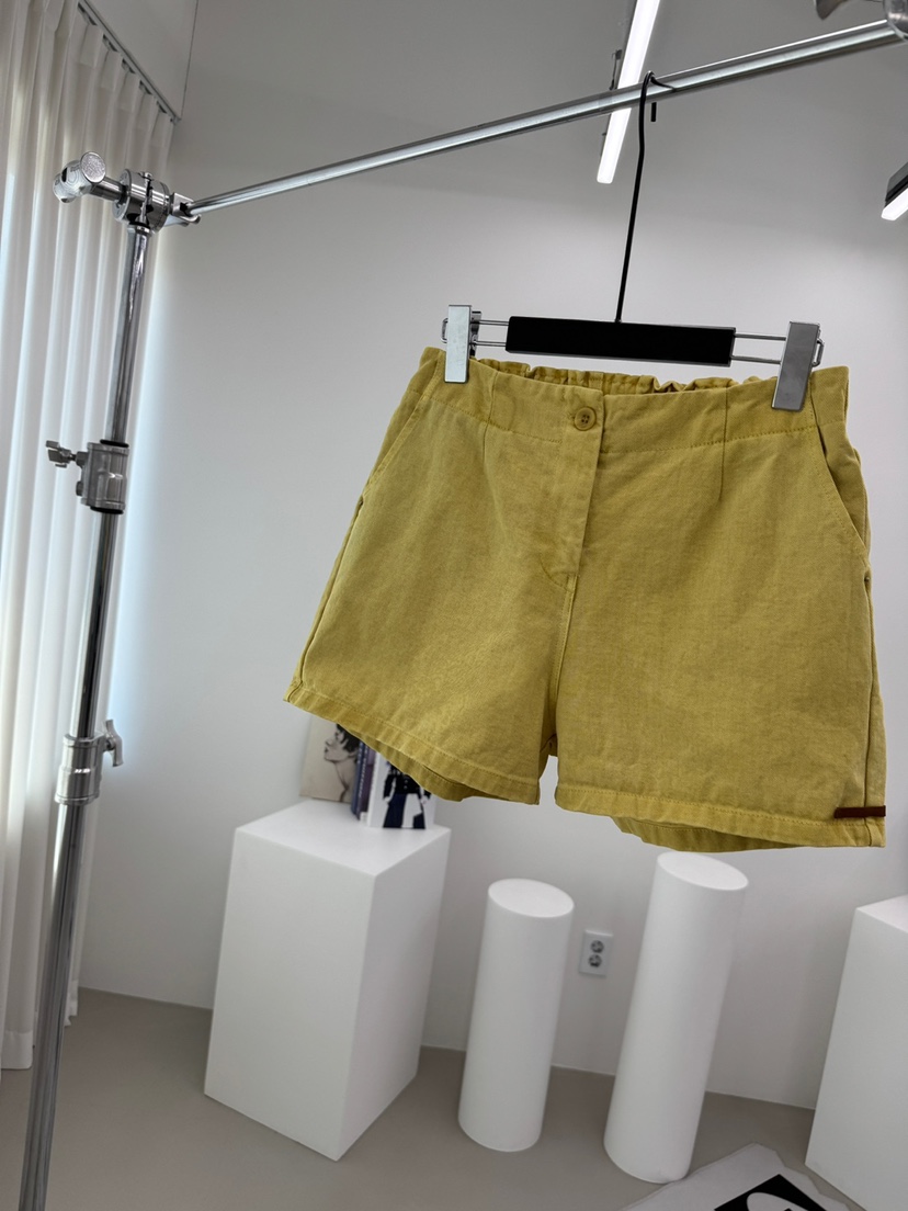 RED-A韓國代購女士新款26夏季職業休閑人氣26春夏短褲豬皮RED-A短褲圖色1