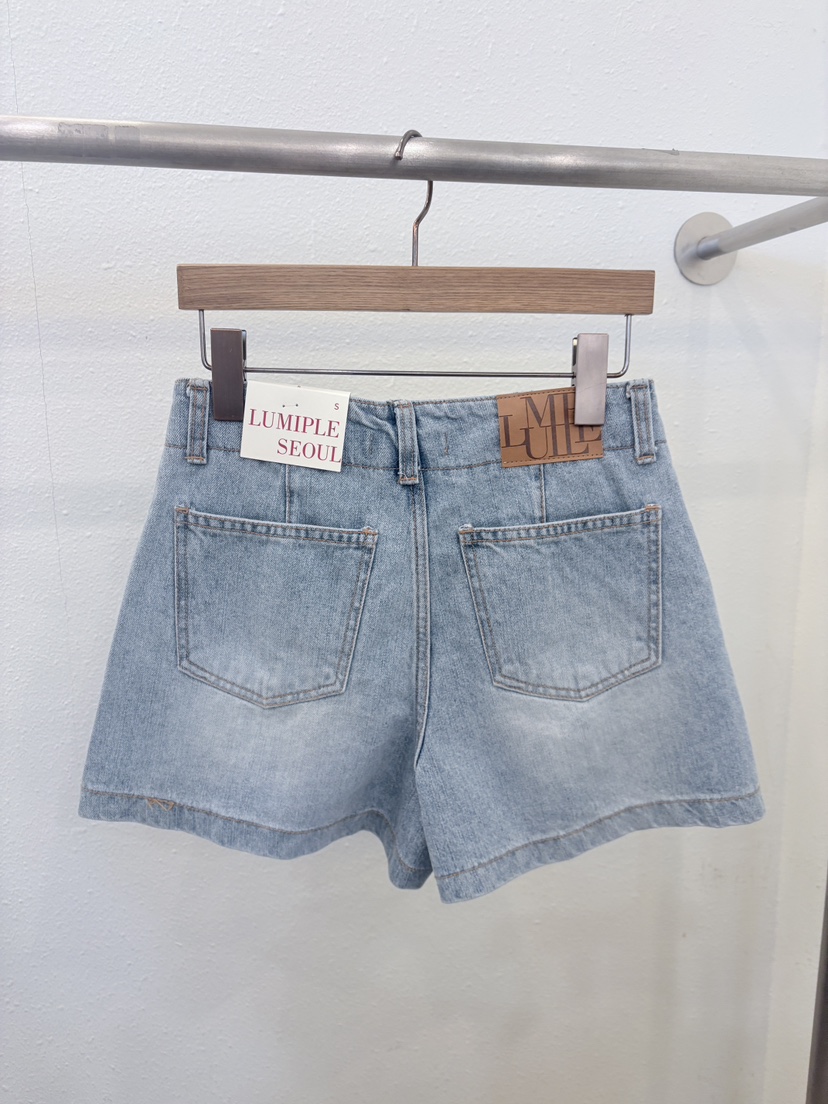 LUMIPLE韓國直郵實拍女裝新品推薦職業休閑26夏季26春夏短褲LUMIPLE短褲