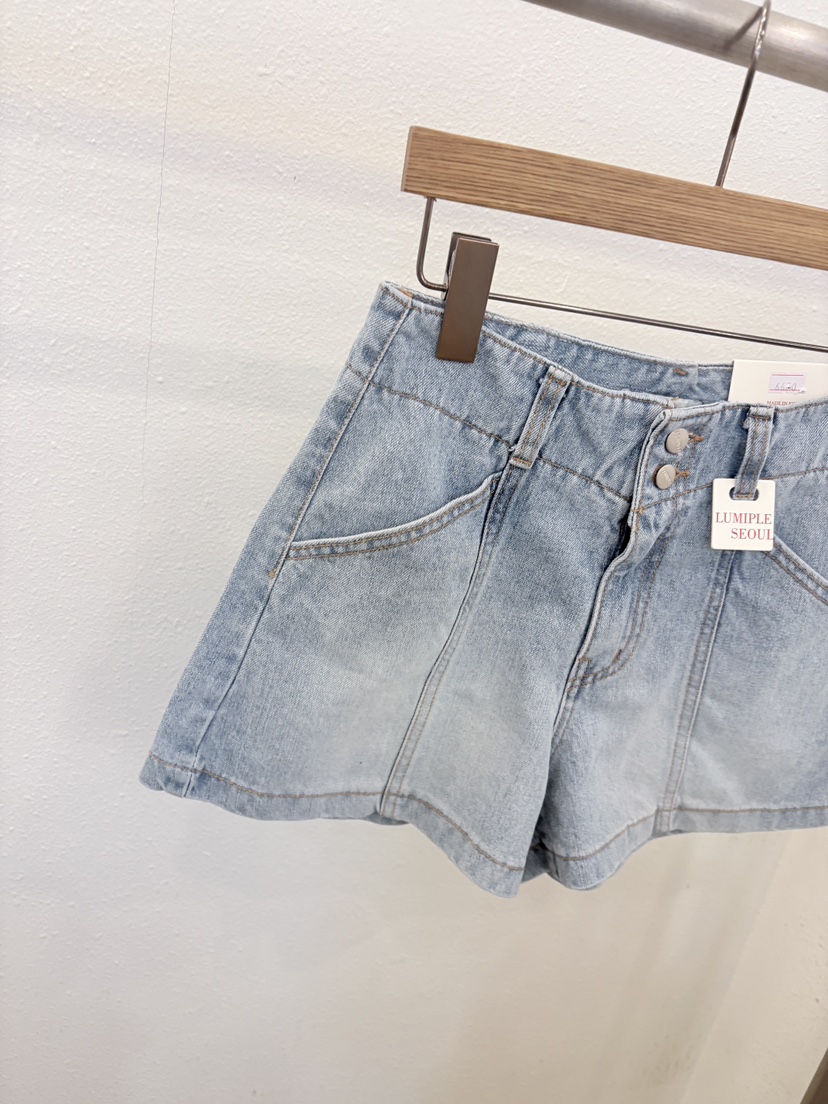 LUMIPLE韓國直郵實拍女裝新品推薦職業休閑26夏季26春夏短褲LUMIPLE短褲