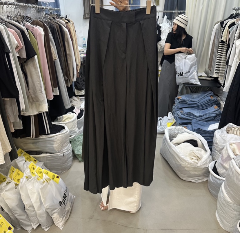 BILLION-L東大門實拍韓國女士新品26春夏休閑熱賣休閑褲BILLION-L休閑褲圖色4墨色