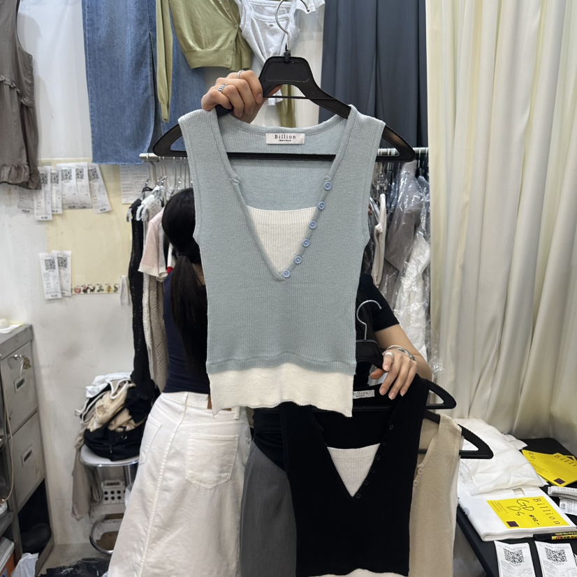 BILLION-L韓國代購女裝新品職業人氣26夏季熱賣吊帶背心BILLION-L吊帶/背心圖色3