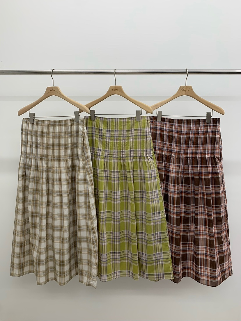 LOVE MY SANTA韓國直郵女裝新品推薦熱賣職業26春夏長裙褶裥Santa/LOVE MY SANTA長裙