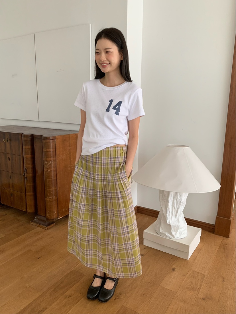 LOVE MY SANTA韓國直郵女裝新品推薦熱賣職業26春夏長裙褶裥Santa/LOVE MY SANTA長裙