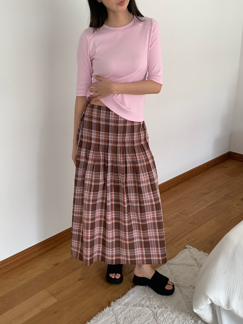 LOVE MY SANTA韓國直郵女裝新品推薦熱賣職業26春夏長裙褶裥Santa/LOVE MY SANTA長裙