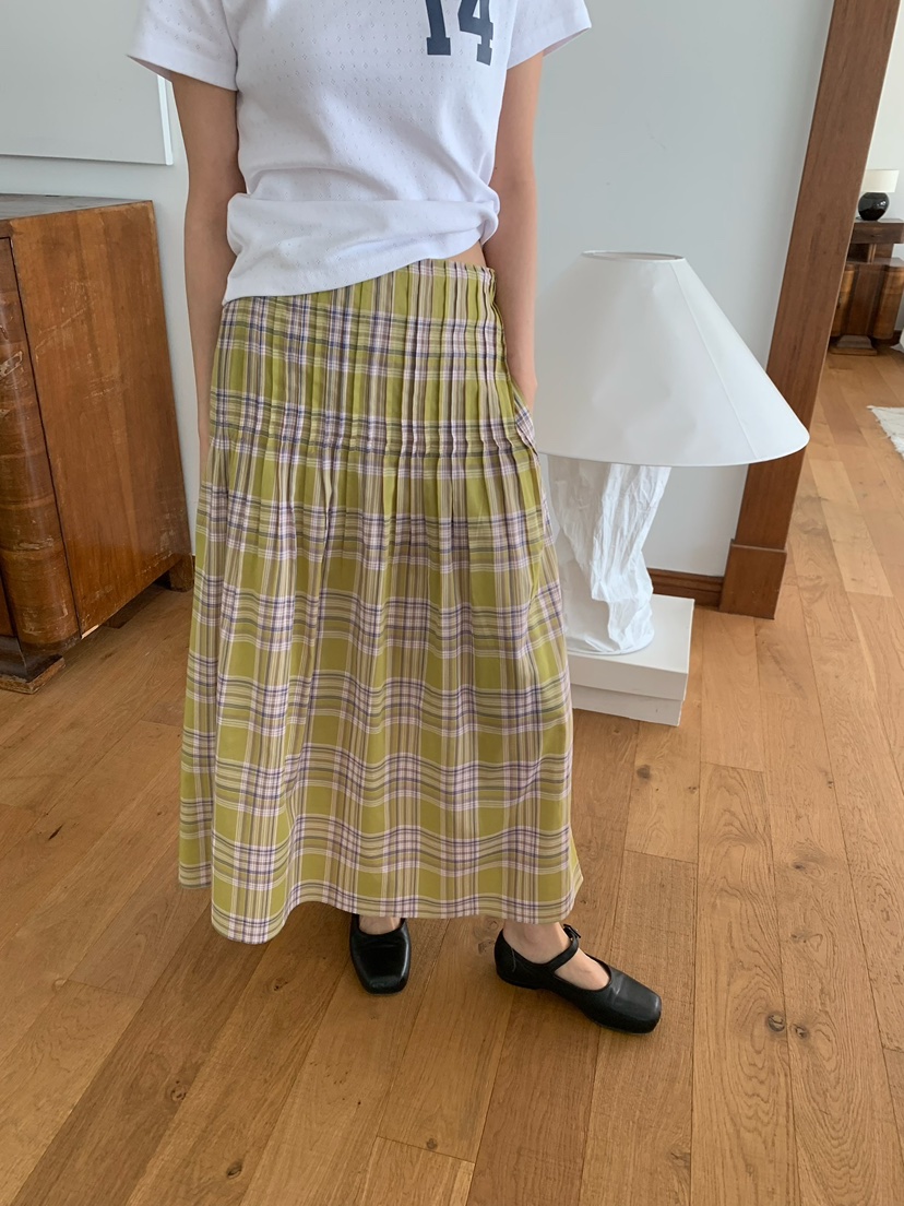 LOVE MY SANTA韓國直郵女裝新品推薦熱賣職業26春夏長裙褶裥Santa/LOVE MY SANTA長裙圖色2