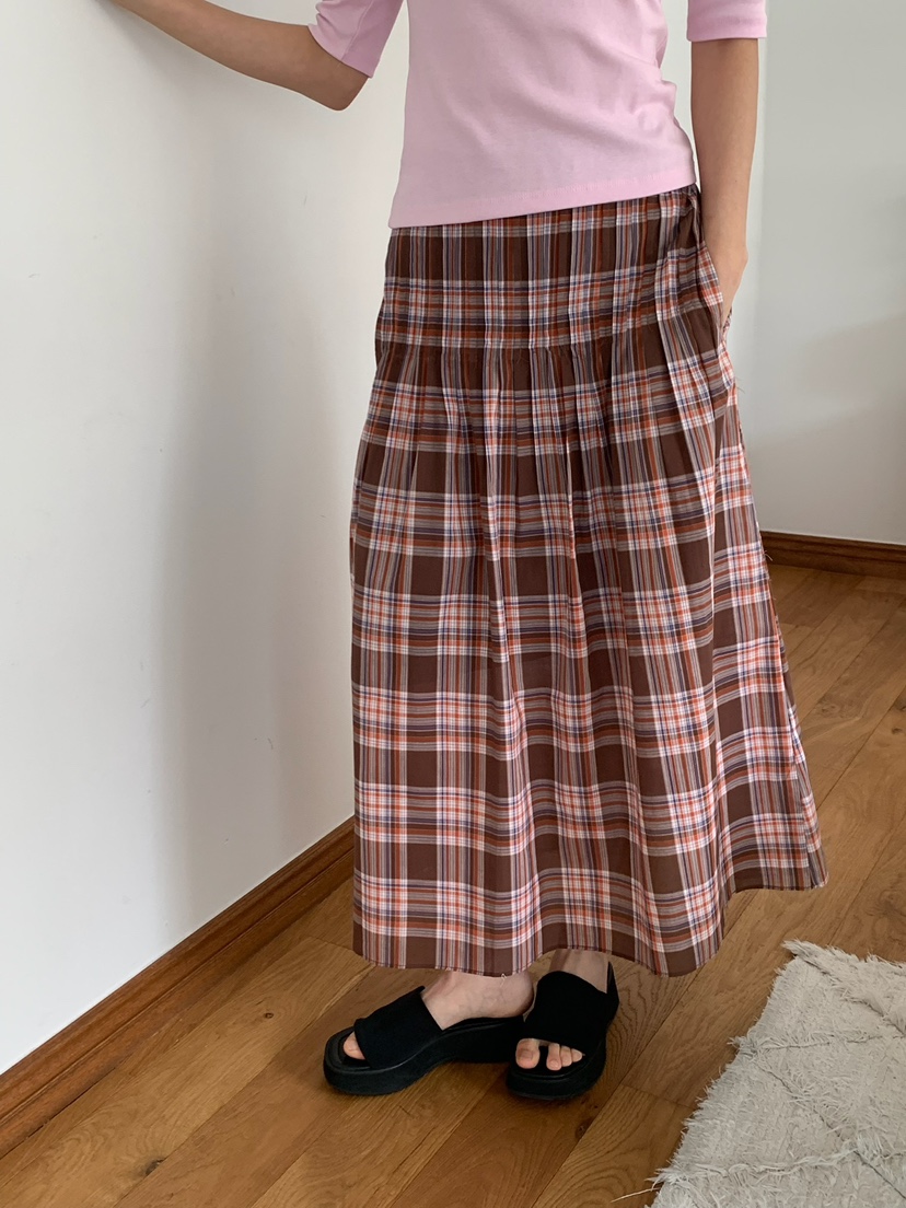 LOVE MY SANTA韓國直郵女裝新品推薦熱賣職業26春夏長裙褶裥Santa/LOVE MY SANTA長裙圖色3