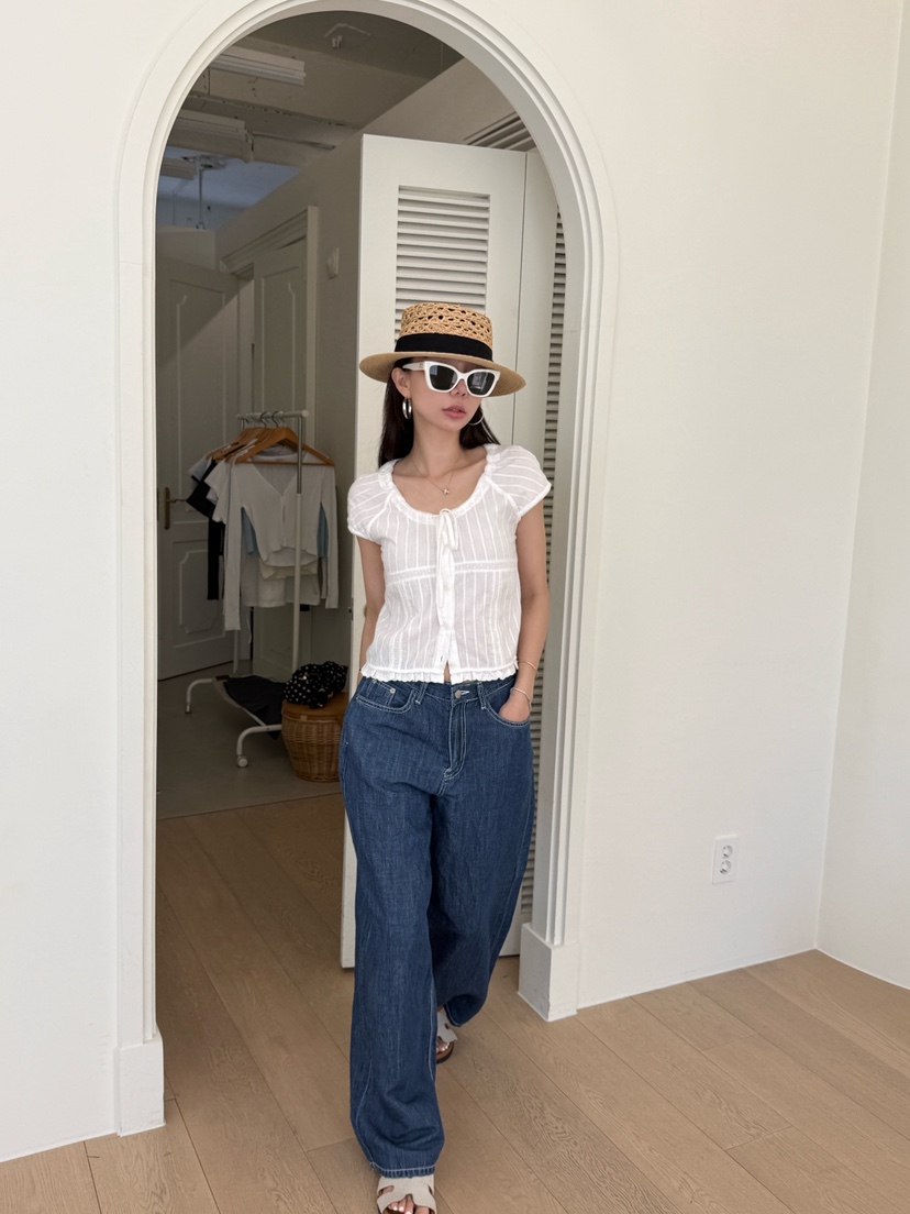 LUMIPLE韓國直郵實拍女裝新款時尚休閑人氣職業推薦牛仔褲LUMIPLE牛仔褲