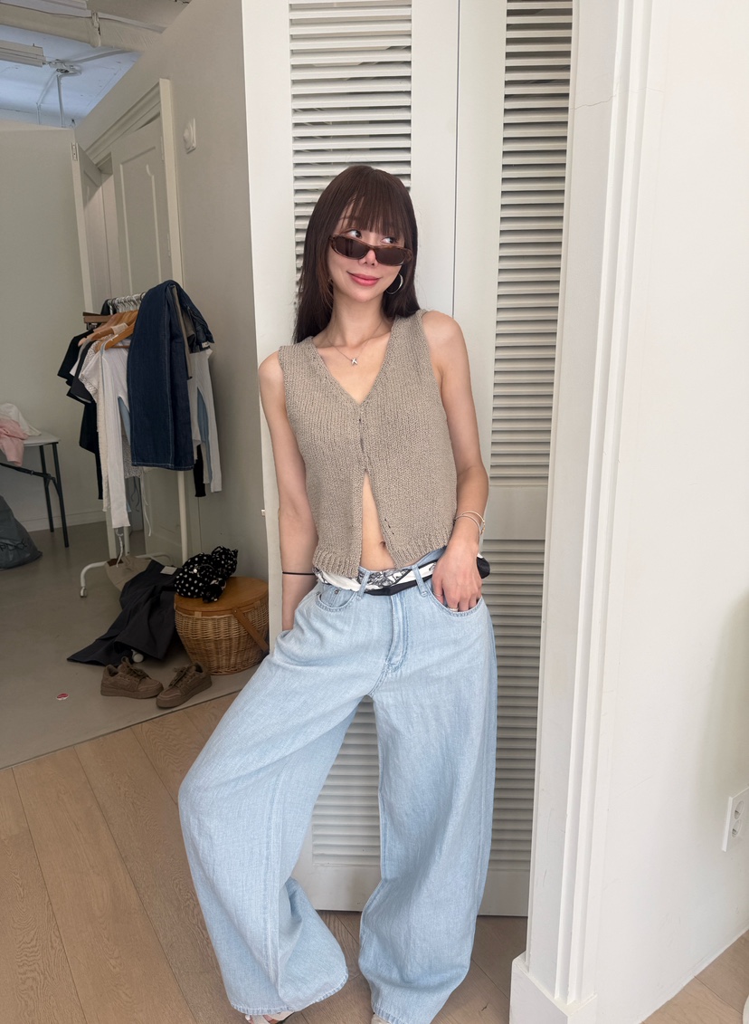 LUMIPLE韓國直郵實拍女裝新款時尚休閑人氣職業推薦牛仔褲LUMIPLE牛仔褲