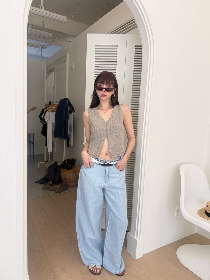 LUMIPLE韓國直郵實拍女裝新款時尚休閑人氣職業推薦牛仔褲LUMIPLE牛仔褲