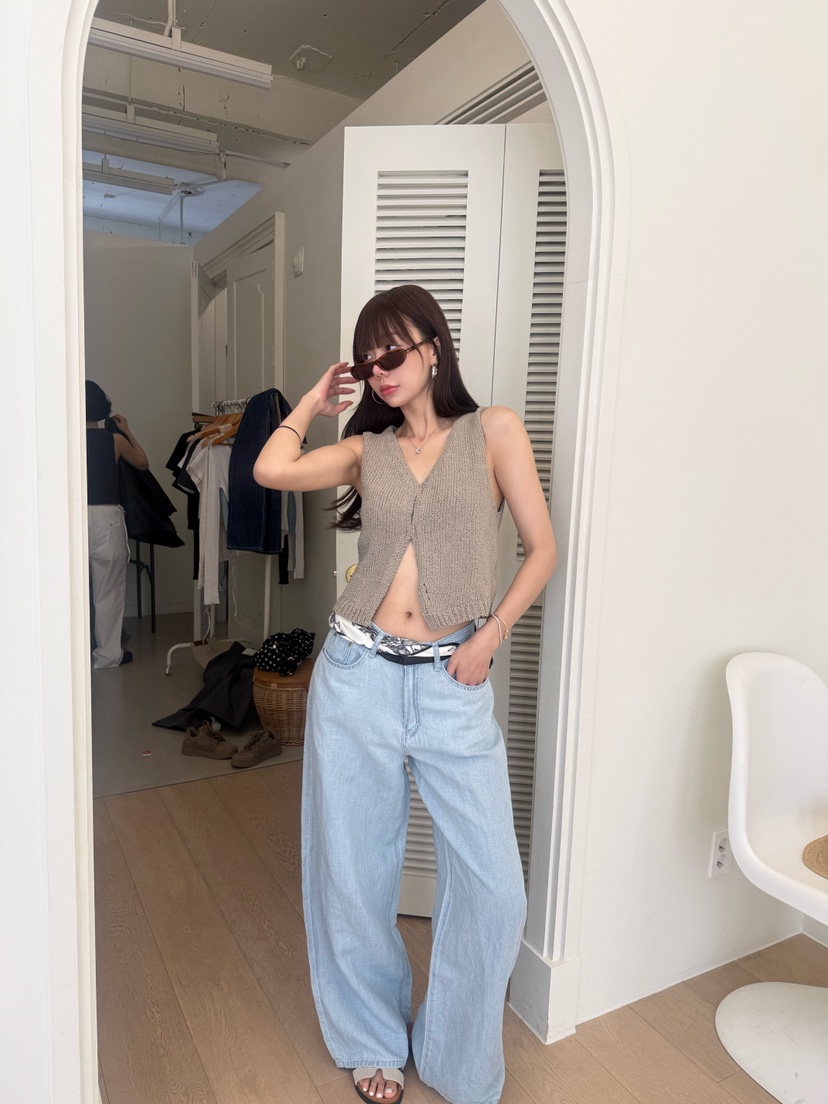 LUMIPLE韓國直郵實拍女裝新款時尚休閑人氣職業推薦牛仔褲LUMIPLE牛仔褲