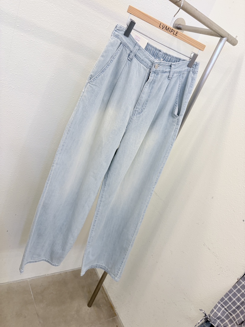 LUMIPLE韓國直郵實拍女士新款26春夏26夏季人氣休閑牛仔褲LUMIPLE牛仔褲