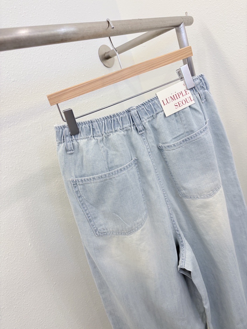 LUMIPLE韓國直郵實拍女士新款26春夏26夏季人氣休閑牛仔褲LUMIPLE牛仔褲