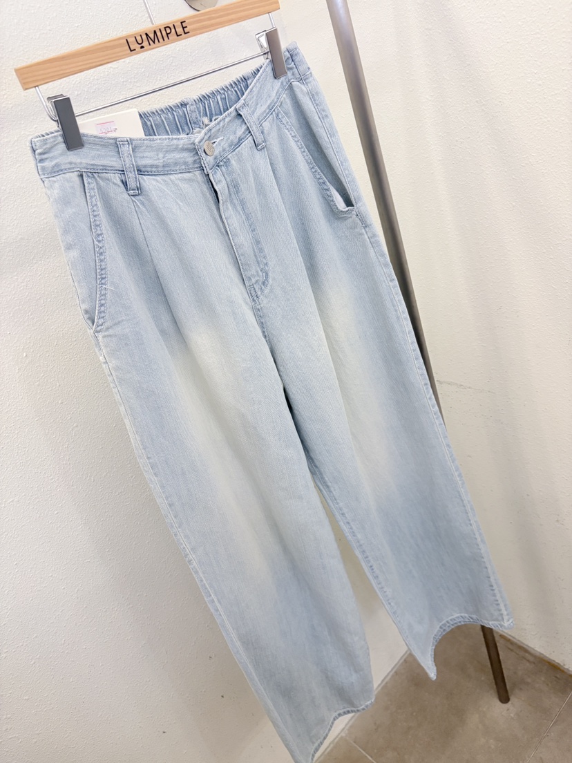 LUMIPLE韓國直郵實拍女士新款26春夏26夏季人氣休閑牛仔褲LUMIPLE牛仔褲