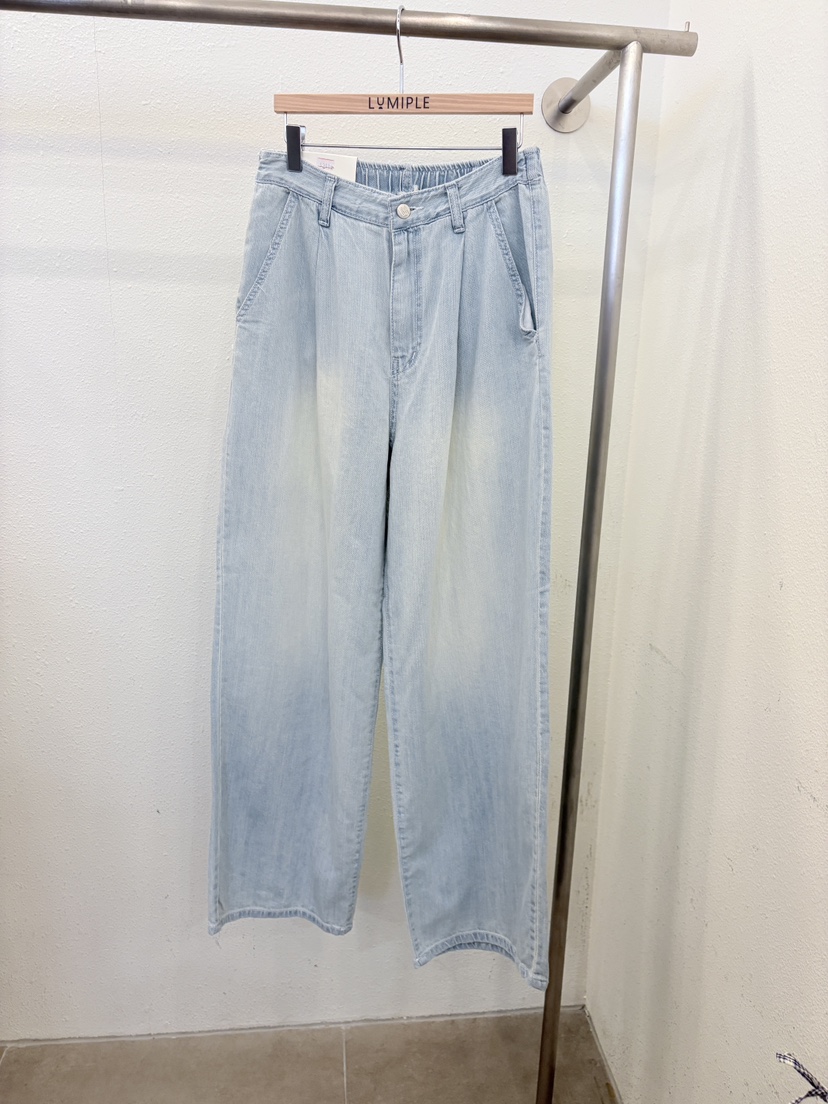 LUMIPLE韓國直郵實拍女士新款26春夏26夏季人氣休閑牛仔褲LUMIPLE牛仔褲圖色1