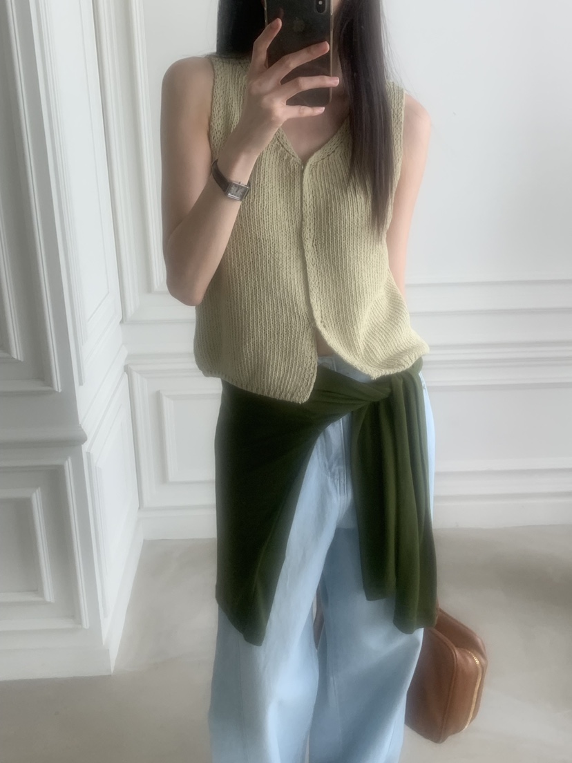 TRUE韓國東大門代購女裝新款職業26春夏26夏季休閑針織衫TRUE針織衫