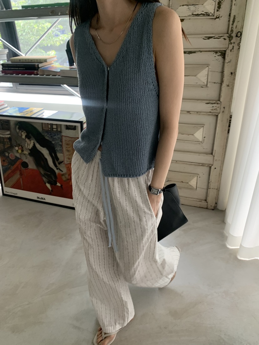 TRUE韓國東大門代購女裝新款職業26春夏26夏季休閑針織衫TRUE針織衫