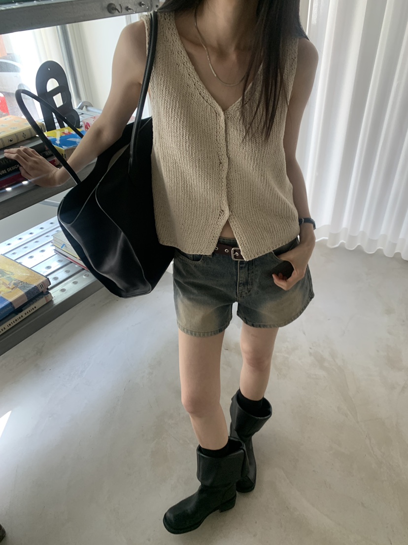 TRUE韓國東大門代購女裝新款職業26春夏26夏季休閑針織衫TRUE針織衫