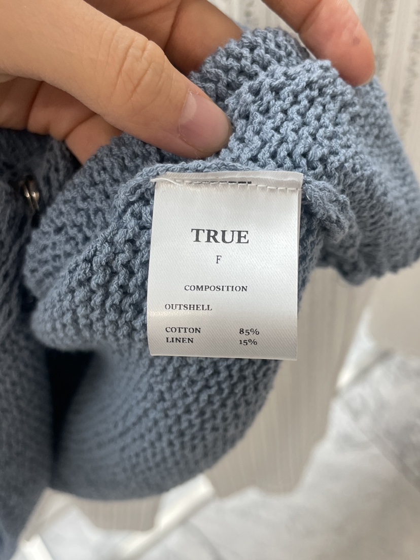 TRUE韓國東大門代購女裝新款職業26春夏26夏季休閑針織衫TRUE針織衫