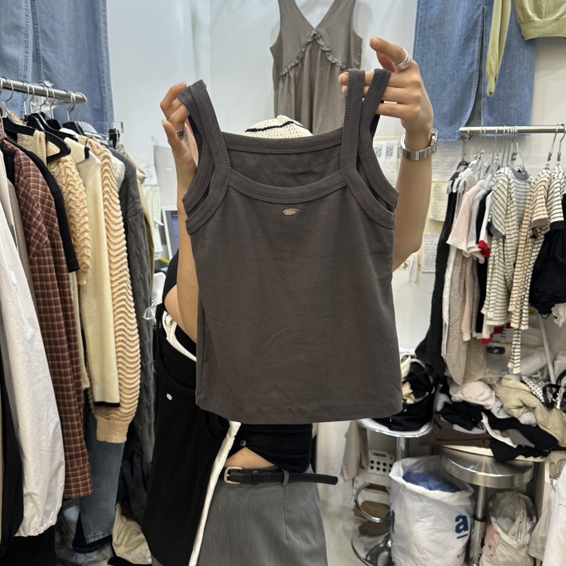 BILLION-L韓國直郵實拍女士新品時尚推薦職業人氣吊帶背心BILLION-L吊帶/背心圖色1