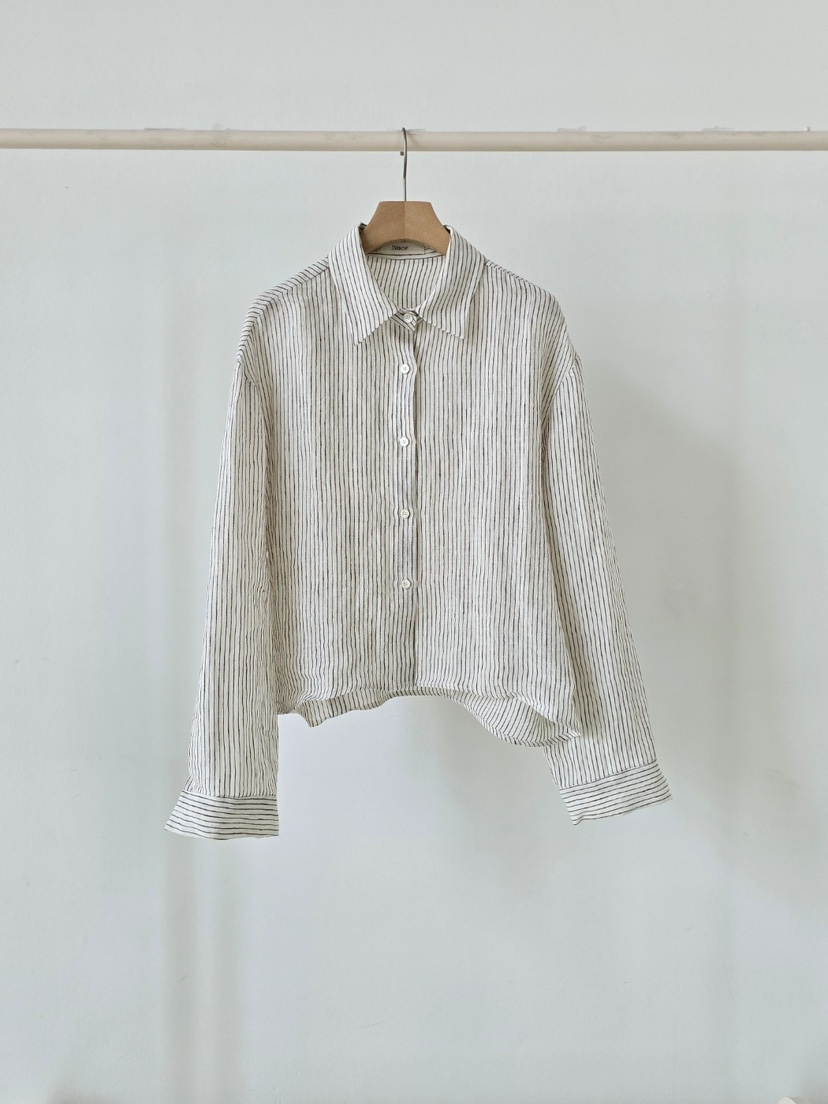 J SHOP韓國東大門直郵女士新款職業時尚休閑襯衫蕾絲衫亞麻J_SHOP襯衫/蕾絲衫圖色3白色