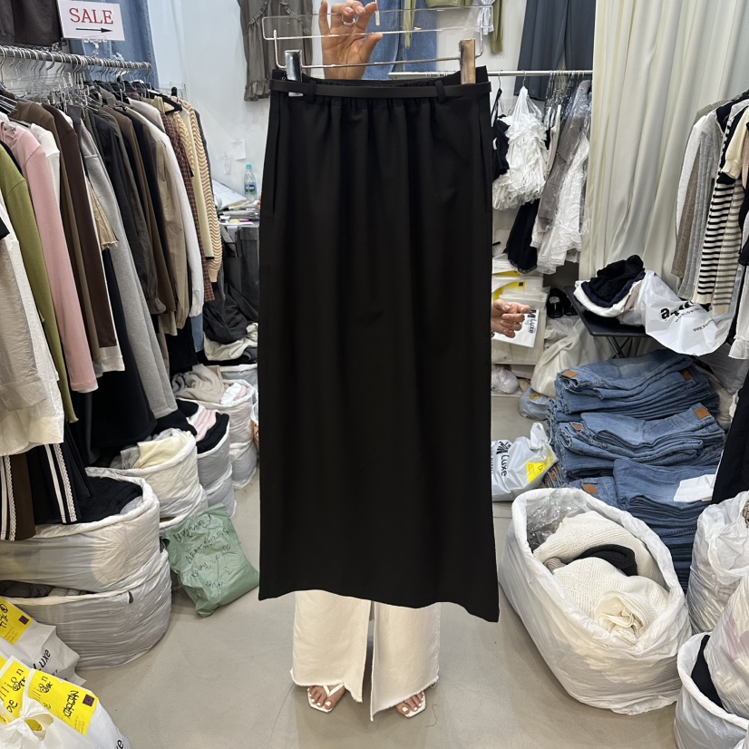 BILLION-L韓國直郵實拍女裝新款26春夏人氣熱賣長裙含腰帶BILLION-L長裙