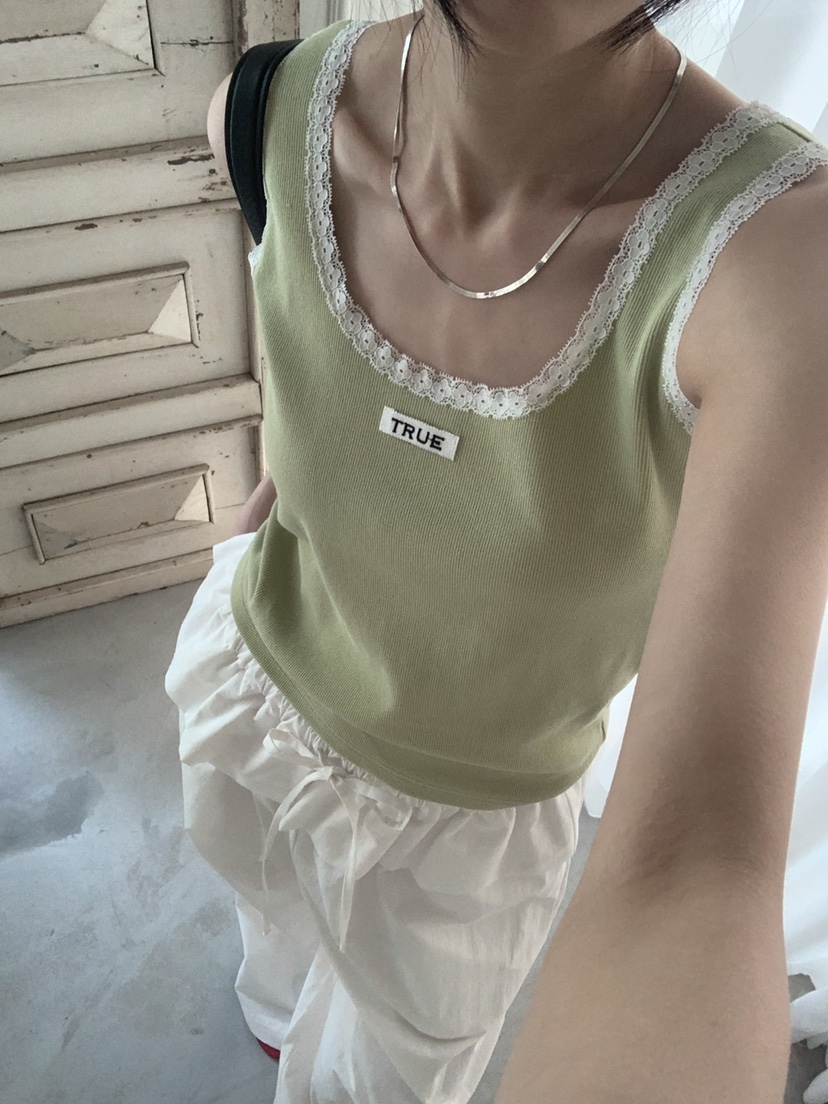 TRUE韓國代購女裝新款熱賣休閑時尚職業人氣26夏季吊帶背心TRUE吊帶/背心