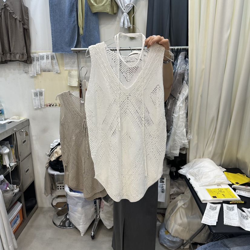 BILLION-L韓國直郵實拍女裝新款26夏季職業吊帶背心含脖帶BILLION-L吊帶/背心圖色1