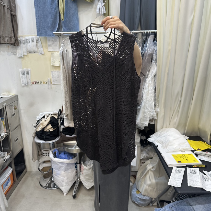 BILLION-L韓國直郵實拍女裝新款26夏季職業吊帶背心含脖帶BILLION-L吊帶/背心圖色2